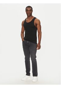 Calvin Klein Underwear Komplet 3 tank topów Tank 3Pk LV00NB4184 Czarny Slim Fit. Kolor: czarny. Materiał: bawełna #4