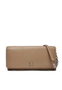 Calvin Klein Torebka Ck Daily Wallet Mini Bag_Pbl K60K612852 Brązowy. Kolor: brązowy. Materiał: skórzane