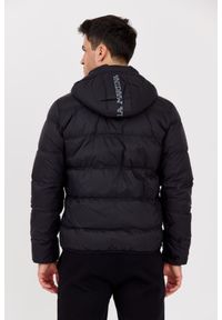La Martina - LA MARTINA MAN Czarna pikowana męska kurtka Outerwear Basic Nylon, Rozmiar M. Kolor: czarny. Materiał: nylon. Długość rękawa: długi rękaw. Długość: długie. Styl: elegancki #5