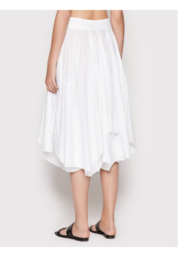 PESERICO - Peserico Spódnica midi P05428L1 Biały Regular Fit. Kolor: biały. Materiał: bawełna