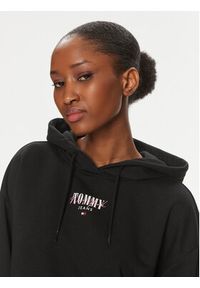 Tommy Jeans Bluza Essential Logo DW0DW17797 Czarny Relaxed Fit. Kolor: czarny. Materiał: bawełna, syntetyk #4