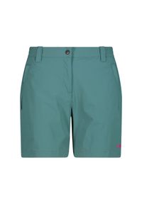 Spodenki turystyczne damskie CMP Glimpse Bermuda. Kolor: zielony. Sport: turystyka piesza #1