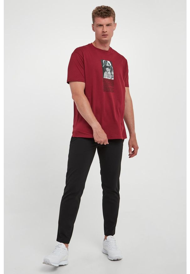 Armani Exchange - T-shirt męski z nadrukiem ARMANI EXCHANGE. Wzór: nadruk