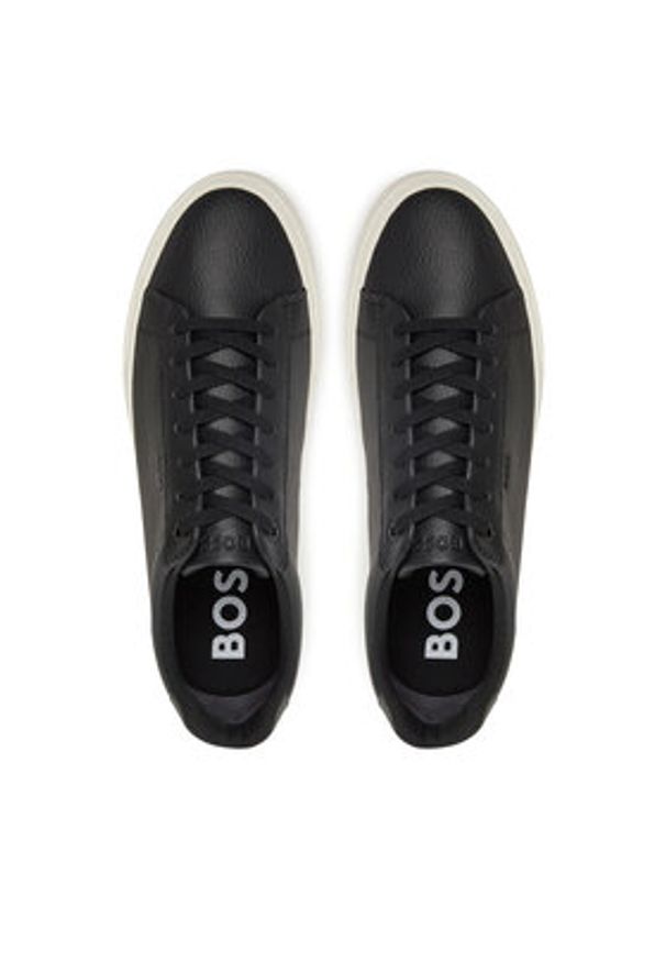 BOSS Sneakersy 50542114 Czarny. Kolor: czarny. Materiał: skóra