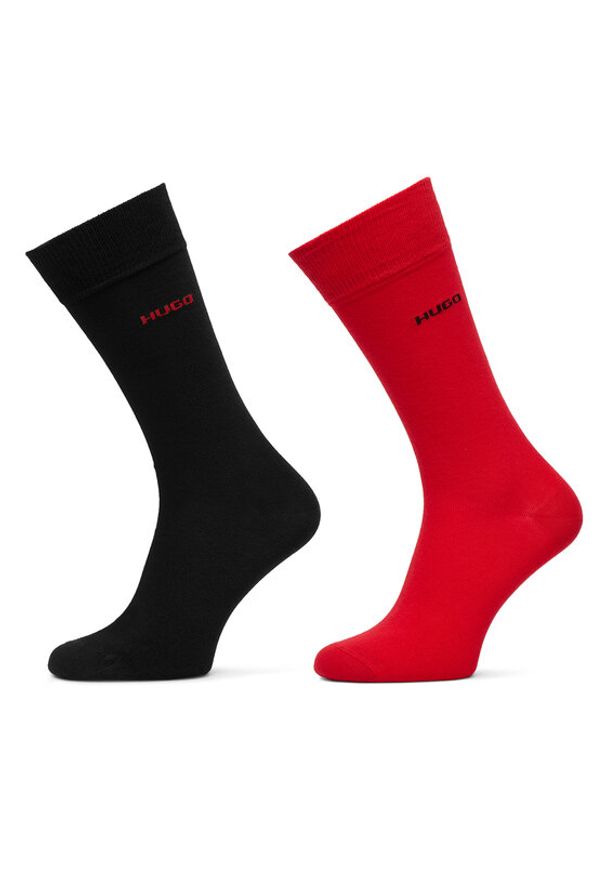 Hugo - HUGO Skarpety długie 50468099 Kolorowy. Materiał: bawełna. Wzór: kolorowy
