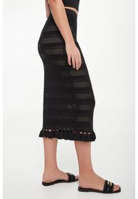 Twinset Milano - Spódnica ażurowa midi TWINSET. Wzór: ażurowy #4