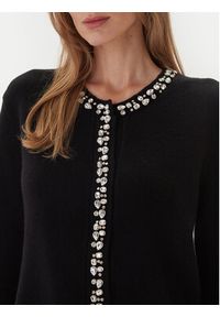 KAOS Sweter RI1KT018 0001 Czarny Regular Fit. Kolor: czarny. Materiał: wełna #3