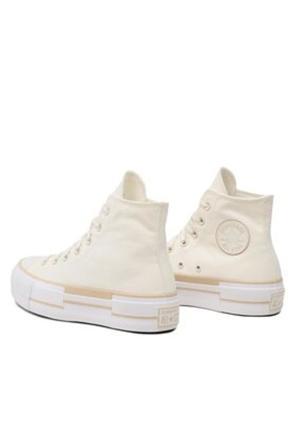 Converse Trampki Chuck Taylor All Star Lift A05009C Écru. Materiał: materiał