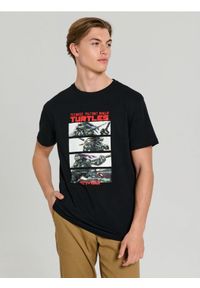 Sinsay - Koszulka z nadrukiem Teenage Mutant Ninja Turtles - czarny. Kolor: czarny. Wzór: nadruk