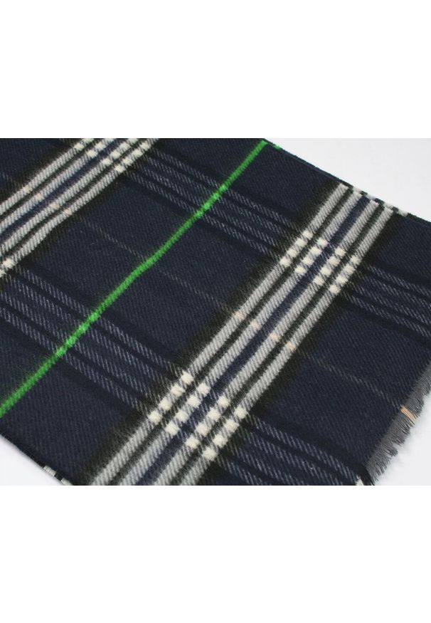 V. Fraas - Szalik Granatowy w Kratkę, Miękki, Firmy V.Fraas -Cashmink- Elegancki, Męski. Kolor: niebieski. Materiał: poliakryl, wełna, tkanina, materiał, syntetyk. Wzór: kratka. Sezon: lato. Styl: elegancki