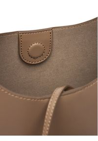 Calvin Klein Torebka Hardware Adj Strap Medium Bag LV04F3402G Beżowy. Kolor: beżowy. Materiał: skórzane #6