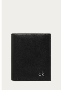 Calvin Klein Jeans - Portfel skórzany. Kolor: czarny. Materiał: skóra. Wzór: gładki #1