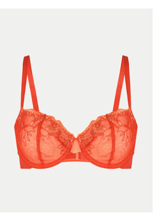 Chantelle Biustonosz balkonetka Spice C22BM5 Czerwony. Kolor: czerwony. Materiał: syntetyk