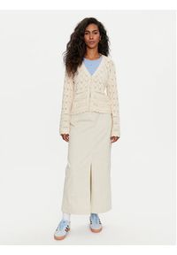 Vero Moda Kardigan Lua 10310863 Écru Regular Fit. Materiał: bawełna