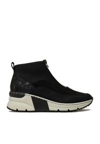 Sneakersy Rieker. Kolor: czarny