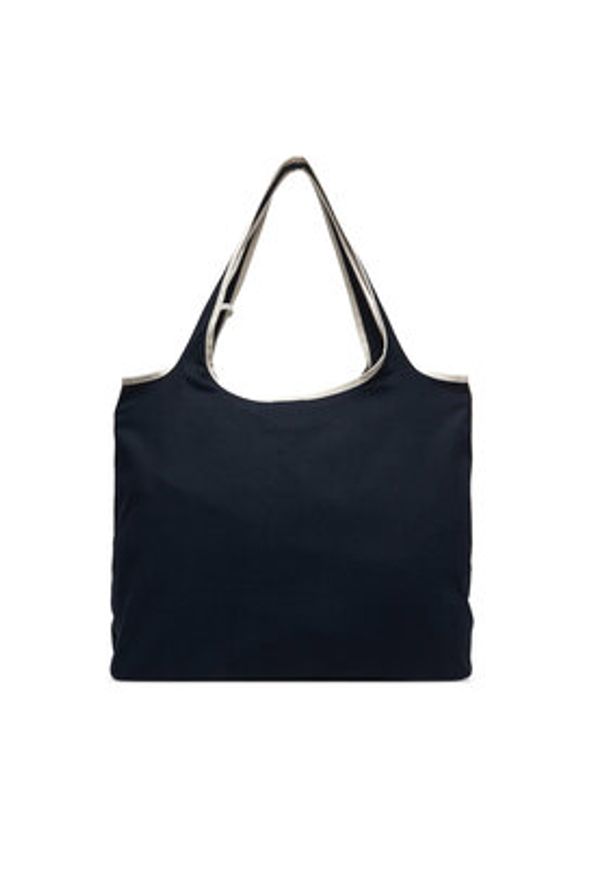 TOMMY HILFIGER - Tommy Hilfiger Torebka Th Summer Tote Canvas AW0AW18398 Granatowy. Kolor: niebieski