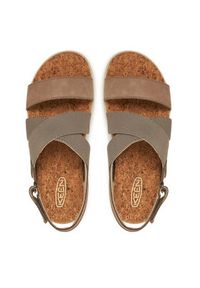 keen - Keen Sandały Elle Criss Cross 1028630 Szary. Kolor: szary. Materiał: skóra, nubuk #5