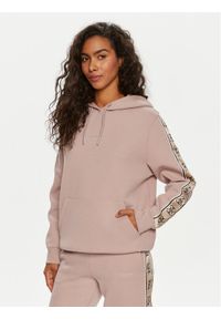 Guess Bluza Carla V4YQ11 KB3P2 Beżowy Regular Fit. Kolor: beżowy. Materiał: bawełna, syntetyk