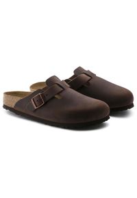 Birkenstock - Klapki damskie BIRKENSTOCK BOSTON SFB LEOI HABANA. Okazja: na co dzień, do pracy, na spacer. Kolor: brązowy. Styl: casual #6