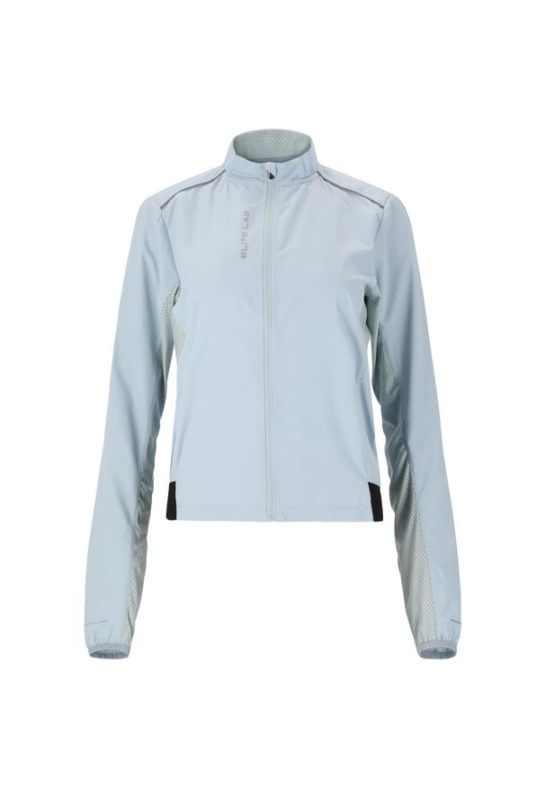 ELITE LAB - Kurtka dresowa damska z długimi rękawami Elite Lab Elite X1. Kolor: niebieski. Materiał: dresówka