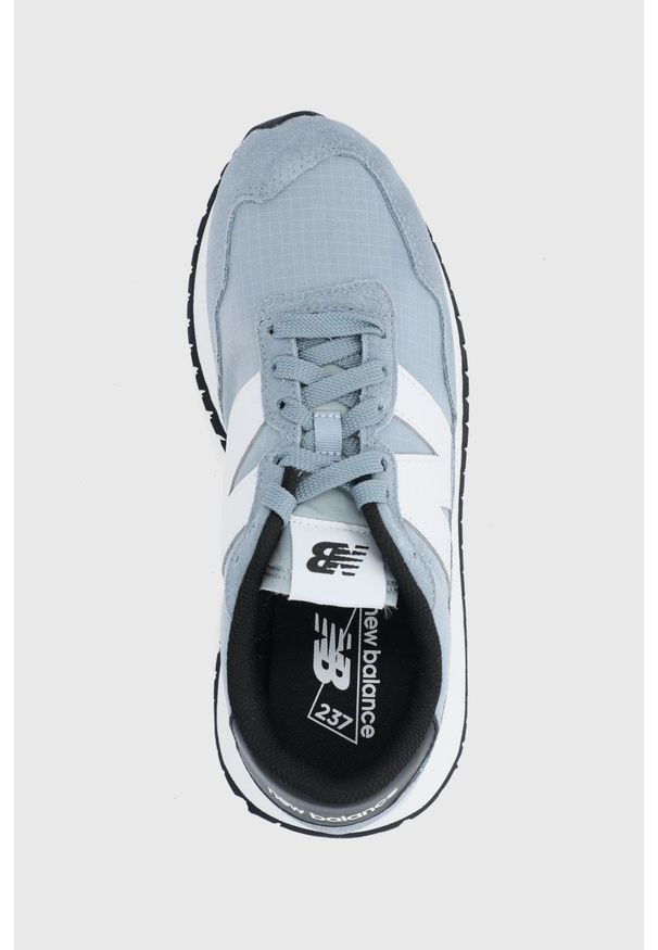 New Balance - Buty MS237UE1. Nosek buta: okrągły. Zapięcie: sznurówki. Kolor: niebieski. Materiał: guma