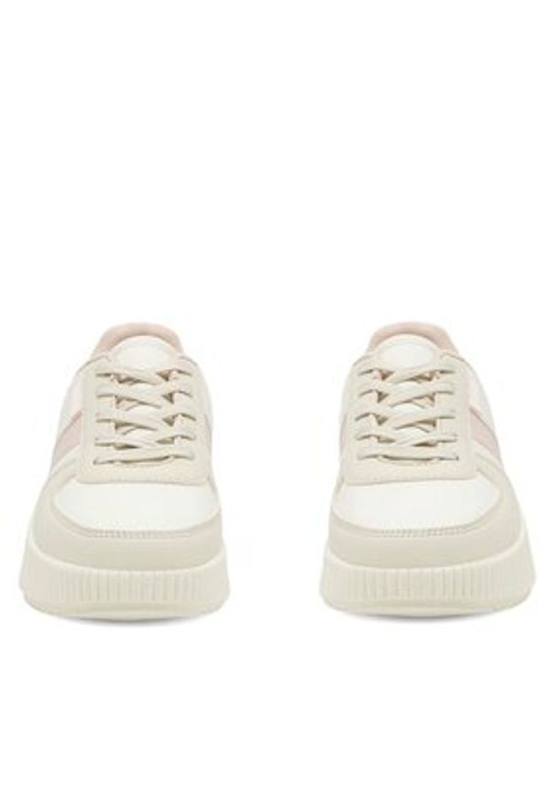 DeeZee Sneakersy Abha WAG1217111A Beżowy. Kolor: beżowy. Materiał: skóra