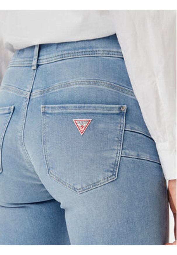 Guess Jeansy W5GA34 D5PY2 Niebieski Skinny Fit. Kolor: niebieski