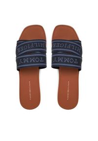 TOMMY HILFIGER - Tommy Hilfiger Klapki Webbing Mule FW0FW08421 Granatowy. Kolor: niebieski. Materiał: materiał #4