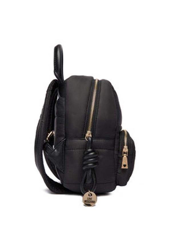 Love Moschino - LOVE MOSCHINO Plecak JC4354PP0NKY100A Czarny. Kolor: czarny. Materiał: materiał