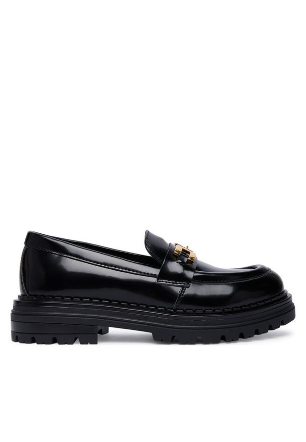 Loafersy Elisabetta Franchi. Kolor: czarny