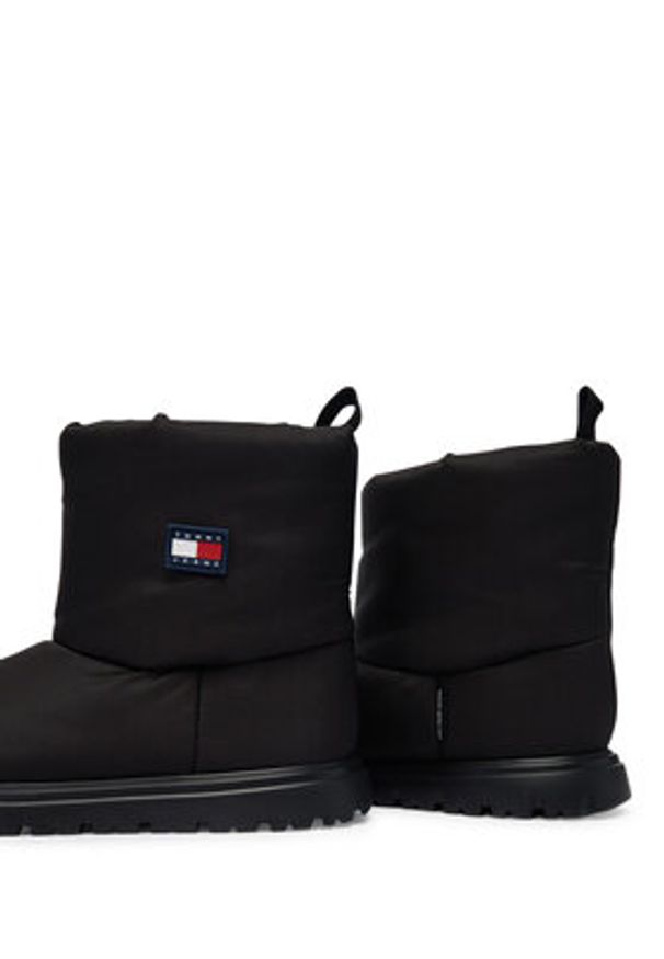 Tommy Jeans Śniegowce Tjw Snow Boot EN0EN02823 Czarny. Kolor: czarny. Materiał: materiał