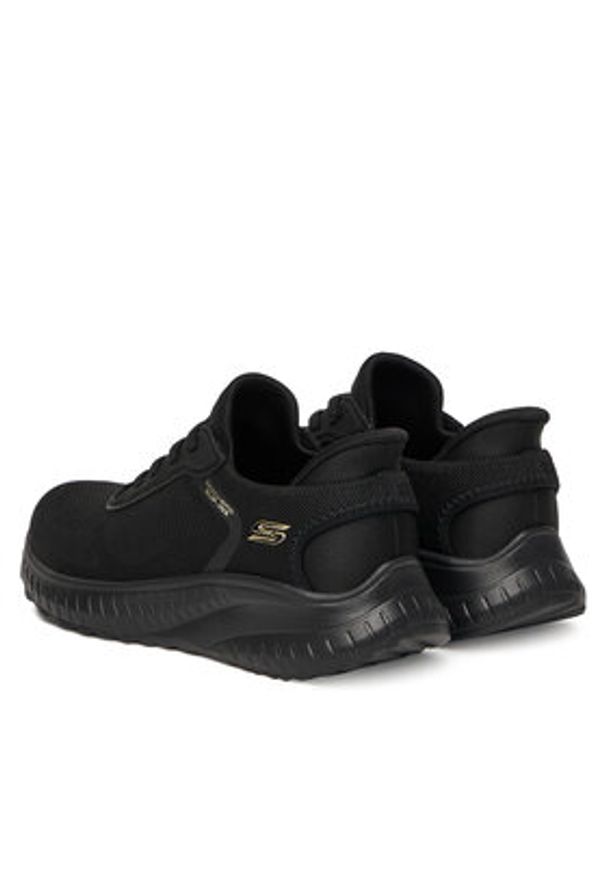 skechers - Skechers Sneakersy BOBS SQUAD CHAOS 117497 BBK Czarny. Kolor: czarny. Materiał: materiał