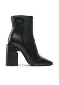 Pinko - PINKO Botki Tea Tronchetto PE 23 BLKS1 100664 A0N9 Czarny. Kolor: czarny. Materiał: skóra