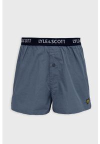 Lyle & Scott Bokserki bawełniane (2-pack) kolor niebieski. Kolor: niebieski. Materiał: bawełna #3