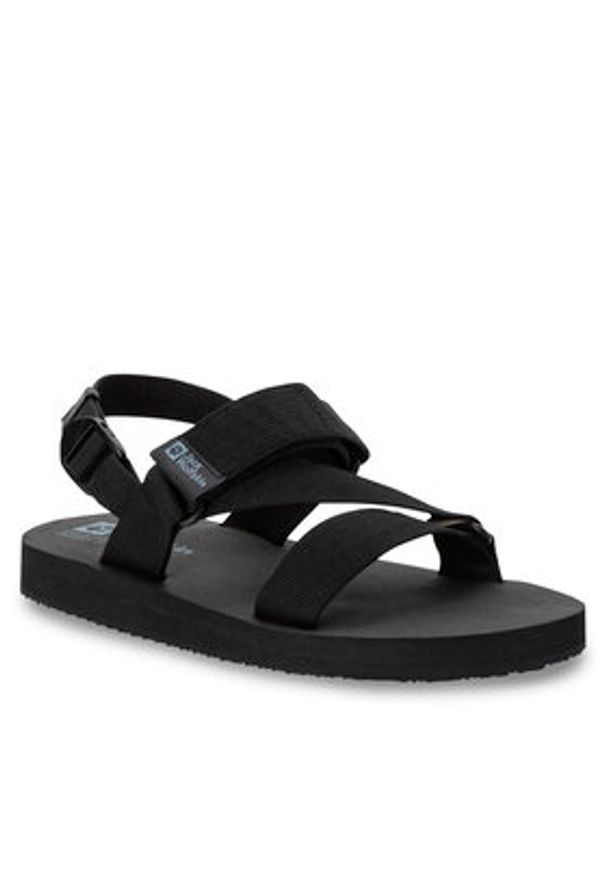Jack Wolfskin Sandały Urban Entdeckung Belt Sandal 4056711 Czarny. Kolor: czarny. Materiał: materiał