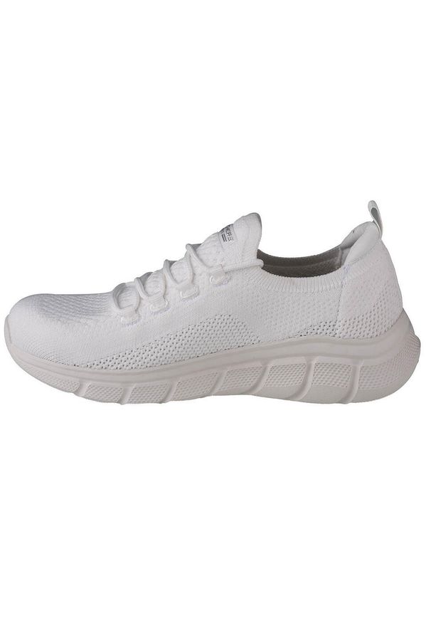 skechers - Buty do chodzenia sneakersy damskie Skechers Bobs Sport B Flex-Color Connect. Kolor: biały. Model: Skechers Sport. Sport: turystyka piesza