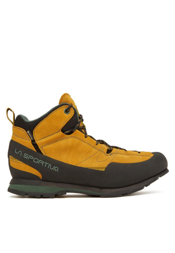 LA SPORTIVA - La Sportiva Trekkingi Boulder X Mid GTX ZFAS054E32E26 Żółty. Kolor: żółty. Materiał: zamsz, skóra. Sport: turystyka piesza