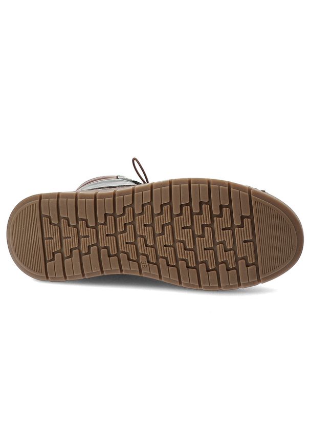 Zielone Trzewiki Artiker Modne Obuwie Damskie. Okazja: na co dzień. Zapięcie: sznurówki. Kolor: zielony. Materiał: skóra. Styl: klasyczny, casual, elegancki, sportowy