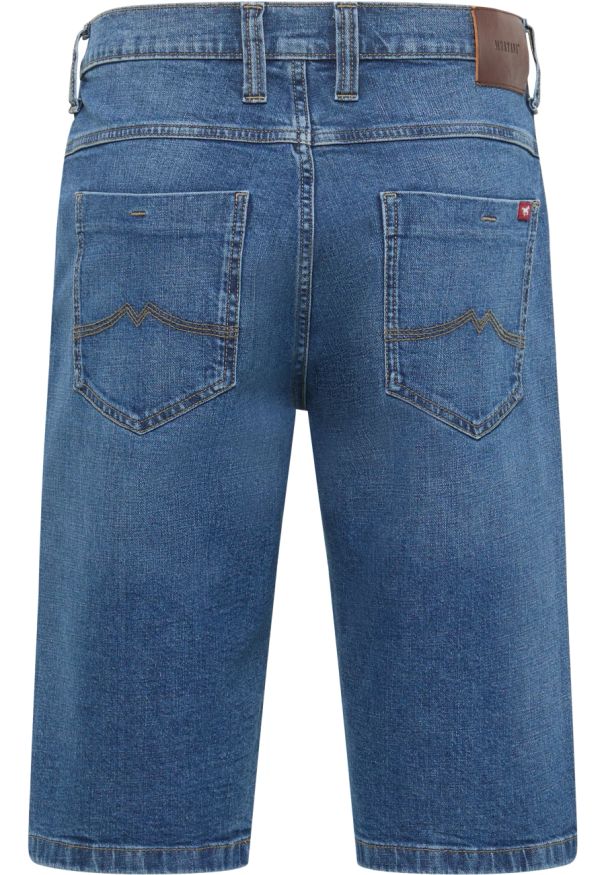 Mustang - Męskie szorty jeansowe MUSTANG Jackson Shorts Denim Blue 1015153 5000 804. Materiał: denim, jeans