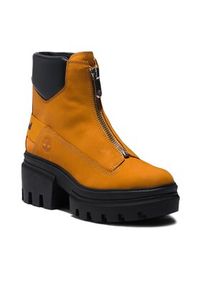 Timberland Botki Everleigh Boot Front Zip TB0A5YHM2311 Brązowy. Kolor: brązowy. Materiał: nubuk, skóra #5