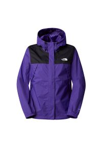 Kurtka The North Face Antora 0A7QEUS961 - fioletowa. Typ kołnierza: kaptur. Kolor: fioletowy. Materiał: materiał, nylon. Styl: sportowy, klasyczny