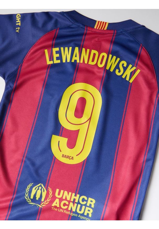 Reserved - Komplet FC Barcelona Lewandowski - granatowy. Kolor: niebieski. Materiał: dzianina. Wzór: gładki