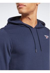 Reebok Bluza Identity Logo HA9274 Granatowy Regular Fit. Kolor: niebieski. Materiał: bawełna #3