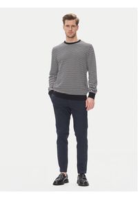 Bugatti Chinosy 1950 76210C Granatowy Slim Fit. Kolor: niebieski. Materiał: bawełna