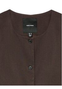 Vero Moda Kamizelka Sigga 10336320 Brązowy Regular Fit. Kolor: brązowy. Materiał: syntetyk, wiskoza #7