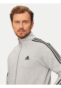 Adidas - adidas Dres Basic 3-Stripes IA3073 Szary Regular Fit. Kolor: szary. Materiał: syntetyk #3