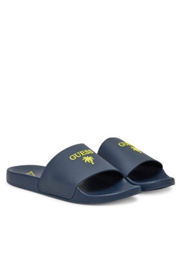 Guess Klapki F5GZ05 BB00F Granatowy. Kolor: niebieski