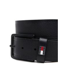 Tommy Jeans Pasek Męski Tjm Elevated Flag Leather 3.5 AM0AM13291 Czarny. Kolor: czarny. Materiał: skóra #2