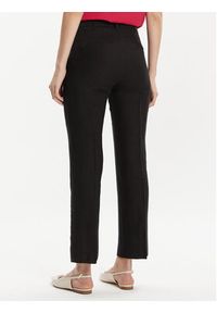 Marella Spodnie materiałowe Muschio 2413131272 Czarny Regular Fit. Kolor: czarny. Materiał: len #5