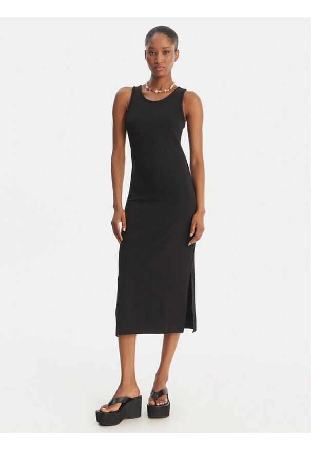 Roxy Sukienka codzienna Good Keepsake ERJKD03442 Czarny Regular Fit. Okazja: na co dzień. Kolor: czarny. Materiał: syntetyk. Typ sukienki: proste. Styl: casual